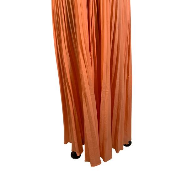 MATEJ ODETTE BARSA Nightgown MED Vintage Sleeveless Tie Front Accordion Skirt - Picture 7 of 12